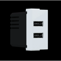 ПРИКЛУЧНИЦА USB 1М 2*USB БЕЛА МОДУС 412821