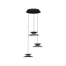 9416950 Висечка светилка MORFI црна/златна LED 15 Nova Luce 