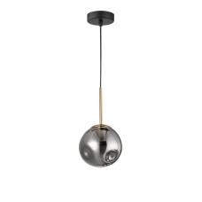 9426751 Висечка светилка SPADA стакло црно LED E27 Nova Luce