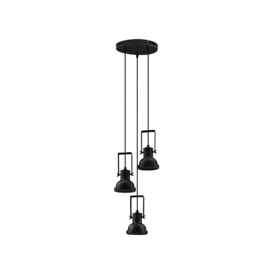 9624101 Висечка светилка RUVI метална црна LED E14 Nova Luce
