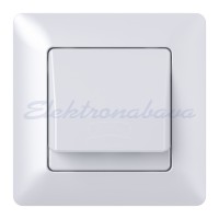 ПРИКЛУЧНИЦА ТЕЛЕФОНСКА ДУПЛА RJ12 KAT.3 СО РАМКА  Ø60 MIKRO NOV 616503