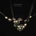 52050 Висечка светилка ORBA LED 7x3W 3000K Еко Кожа и Стакло Luxen 
