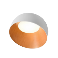52066 Плафонска светилка MEZZIA LED 36W 3000K Бела и Дрво Ф52 Luxen