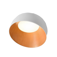 52066 Плафонска светилка MEZZIA LED 36W 3000K Бела и Дрво Ф52 Luxen