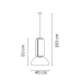52045 Висечка светилка UMBRELIS LED 5W 3000K Ф40 Luxen 52045 Висечка светилка UMBRELIS LED 5W 3000K Ф40 Luxen