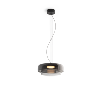 52095 Висечка светилка SOMA LED 12W 3000K Сивo Стакло LUXEN