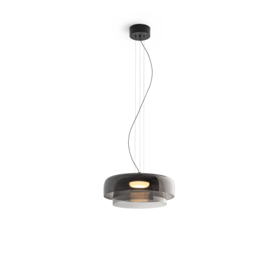 52095 Висечка светилка SOMA LED 12W 3000K Сивo Стакло LUXEN