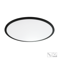 17309 Плафонска светилка KRATON LED 40W CCT 2700K-6500K црна Luxera 