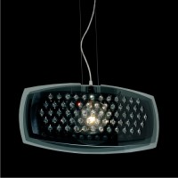 18009 SKYCRISTALL 1XE27/100W,TRANSPARENT SMOKE Висечка светилка