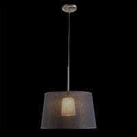 18072 BAMBI 1xE27/60W,METAL/FABRIC/GLASS Висечка светилка
