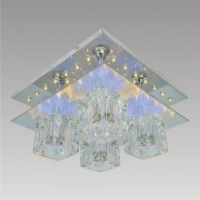 25087 VEGAS 4XG9/28W+LED,CHROME,R,CONTROL Таванска светилка