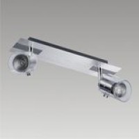 33024 ALEX 2xGU10/50W,GLASS/CHROME Таванска светилка