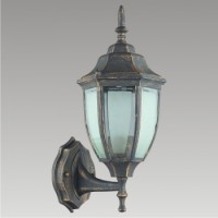 39007 LIDO 1xE27/60W,Black/Gold/Metal Ѕидна паркова светилка