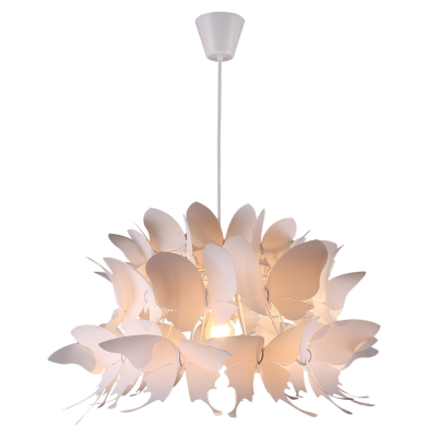 48503 Висечка светилка BUTTERFLY 1хЕ27 бела Luxera