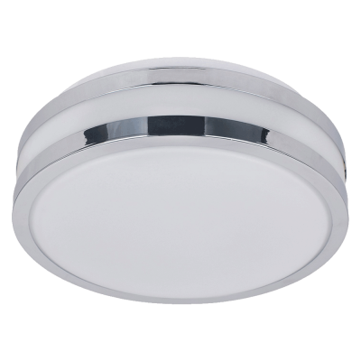 49008 Таванска светилка NORD 2xE27/60W,CHROME d285 IP44 Luxera