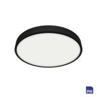 49043 ЛЕНИС ЛЕД ПЛАФОНСКА СВЕТИЛКА 12W 4000К ЦРНА