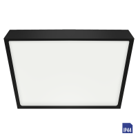 49055 Плафонска светилка LENYS LED 30W IP44 4000K црна коцка Luxera
