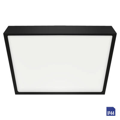 49055 Плафонска светилка LENYS LED 30W IP44 4000K црна коцка Luxera