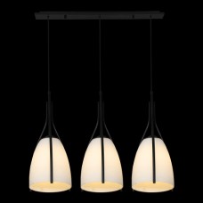 61302 ZORZO 3xE27/60W,MATT BLACK/Opal White висечка светилка