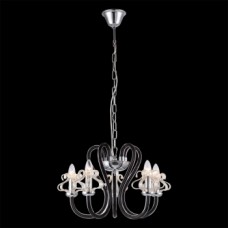 62102 FELIM 5xE14/40W Glass/Black Champagne Висечка светилка
