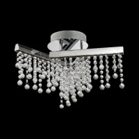 62418 WELVET LED/18W,3000K,CH./CLEAR таванска светилка