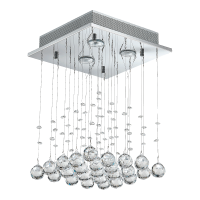 62425 Киллис 3хГУ10/50Њ,Цхроме/Цлеар Висечка светилка