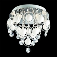 64312 ROMEO 9xG4/20W/CROME,CRYSTAL,CLASS Таванска светилка