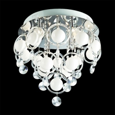 64312 ROMEO 9xG4/20W/CROME,CRYSTAL,CLASS Таванска светилка