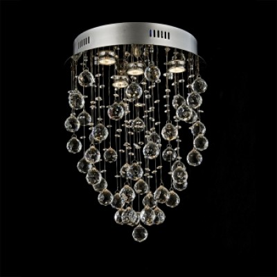 64319 TWISTER 4xGU10/50W,Chrome/Clear Таванска светилка