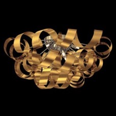 64352  RIBBON 6XG9/33W CHROME/GOLD MAT Таванска светилка