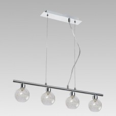 65034 WIRO 4xG9/33W, CHROME/CLEAR-SILVER Висечка светилка