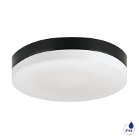 67115 Плафонска светилка PILLS 2xE27 IP44 црна со стакло Luxera