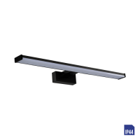 70216 ТРЕМОЛО ЅИДНА СВЕТИЛКА 12W 4000К IP44 ЦРНА LUXERA