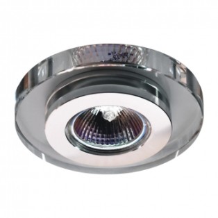 71005 DOWNLIGHT 1xGU10/50W,CHROME/CRYSTAL Вградна светилка