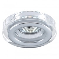 71041 DOWNLIGHT GU10/50W,CRYSTAL/CHR ALU IP55 Вградна светилка