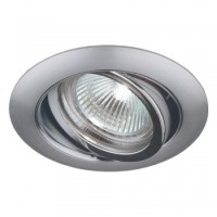 71050 DOWNLIGHT GU10/50W,BRUSHED ALU,FLEXIBLE Вградна светилка