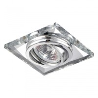 71052 DOWNLIGHT GU10/50W,CHROME,CLEAR,FLEXIBLE Вградна светилка