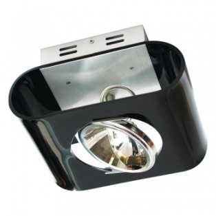 71056 DOWNLIGHT AR111,BLACK ACRYL+BRUSHED ALUMINIUM Надградна светилка