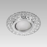 71095 DOWNLIGHT GU10/50W,3W LED CHROME/CLEAR