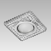 71096 DOWNLIGHT GU10/50W,3W LED CHROME/CLEAR