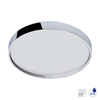 71331 ПЛАФ.СВЕТ SWIMM ЛЕД 22W 4000K IP44 ХРОМ LUXERA